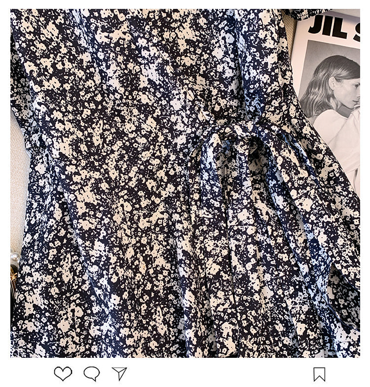 Plus Size Korean Ditsy Floral Midi Dress
