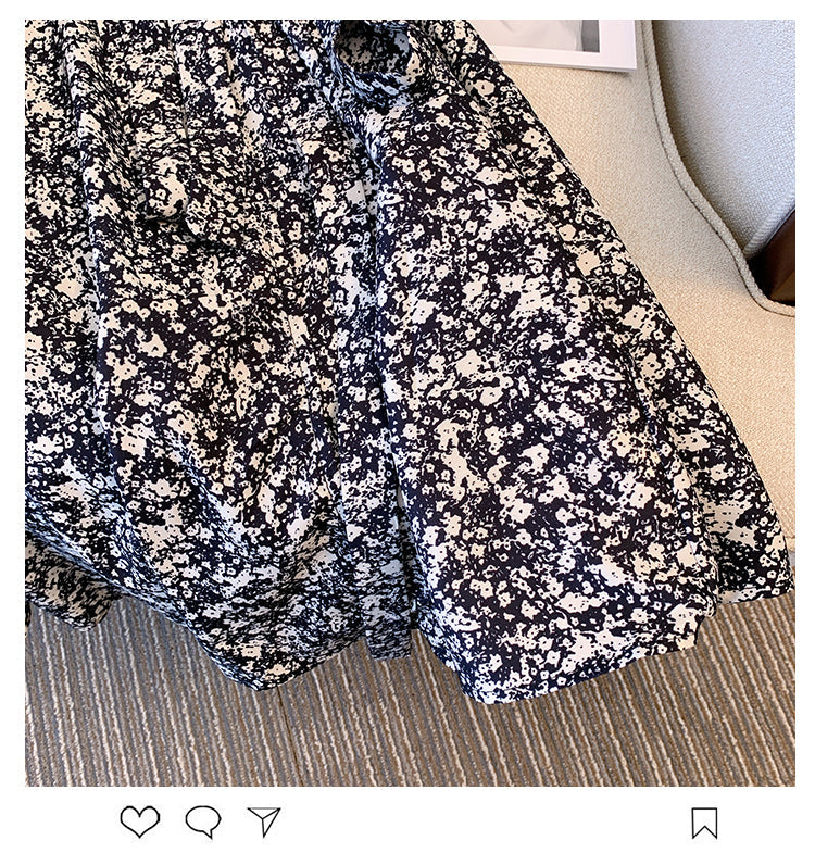 Plus Size Korean Ditsy Floral Midi Dress