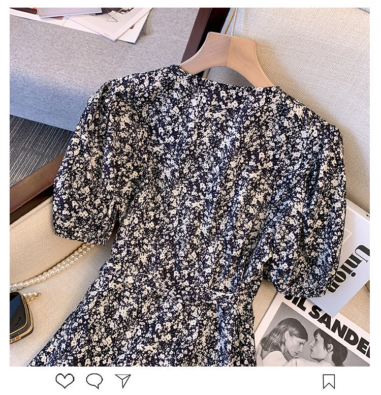 Plus Size Korean Ditsy Floral Midi Dress