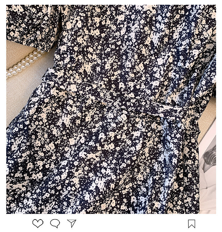 Plus Size Korean Ditsy Floral Midi Dress