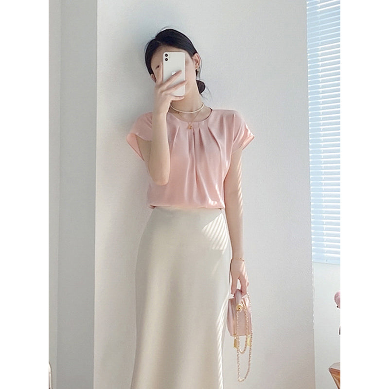 Plus Size Korean Formal Chiffon Blouse