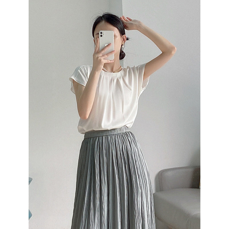 Plus Size Korean Formal Chiffon Blouse