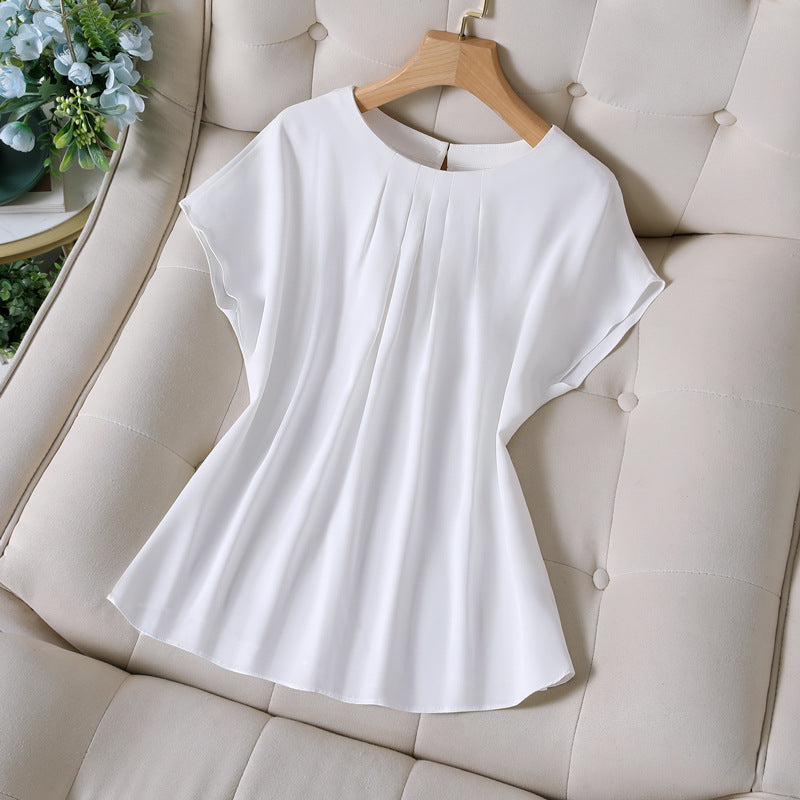 Plus Size Korean Formal Chiffon Blouse