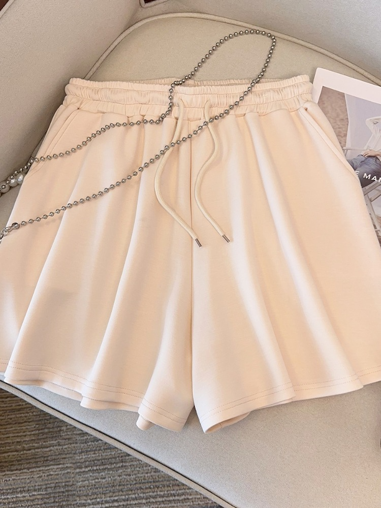 Plus Size Korean Graphic T Shirt And Shorts Matching Set