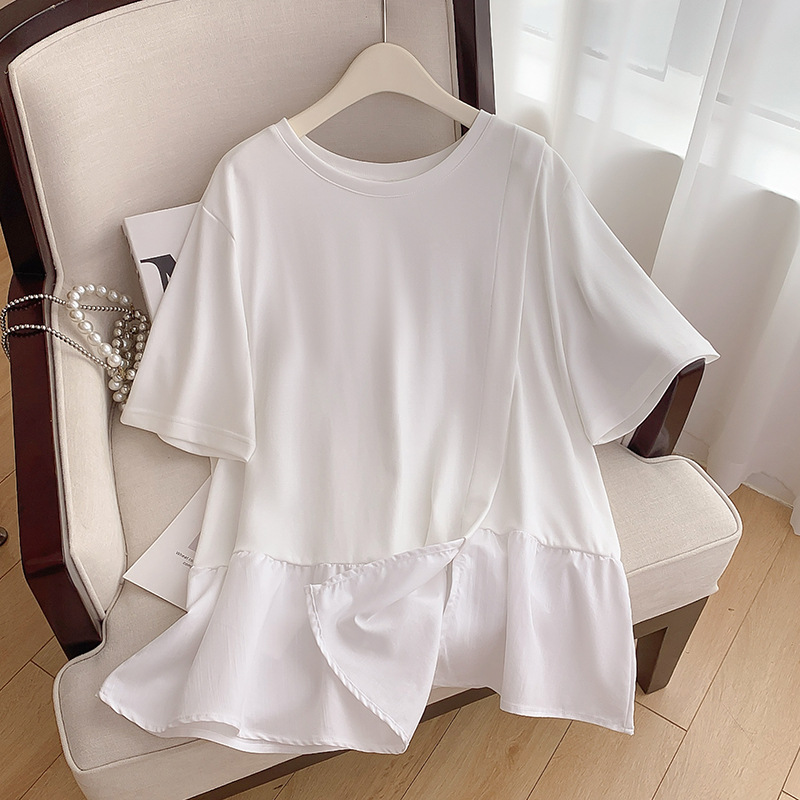 Plus Size Korean Layer Babydoll Loose Blouse (EXTRA BIG SIZE)