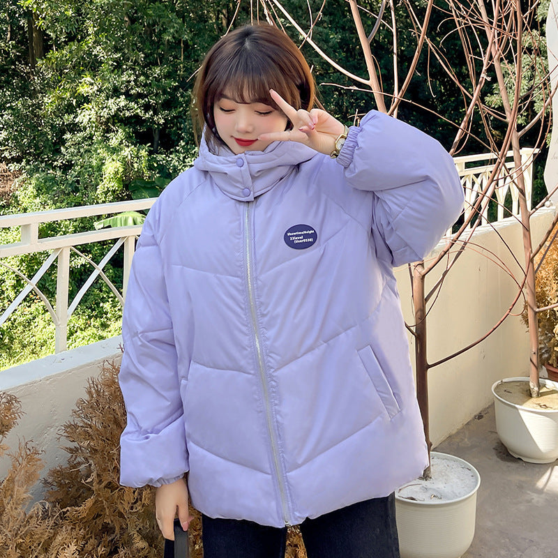 Plus Size Korean Padded Short Winter Jacket (EXTRA BIG SIZE)