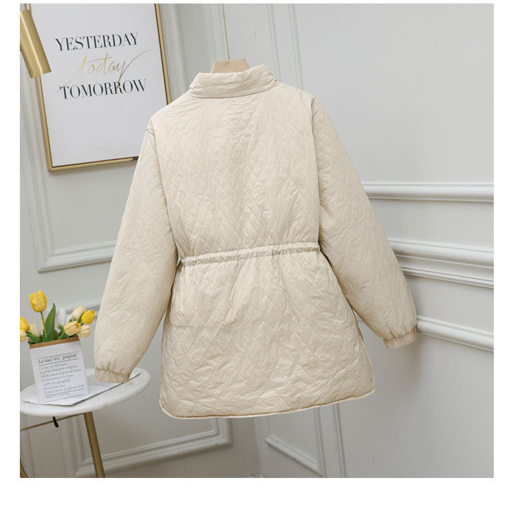 Plus Size Korean Quilted Down Jacket