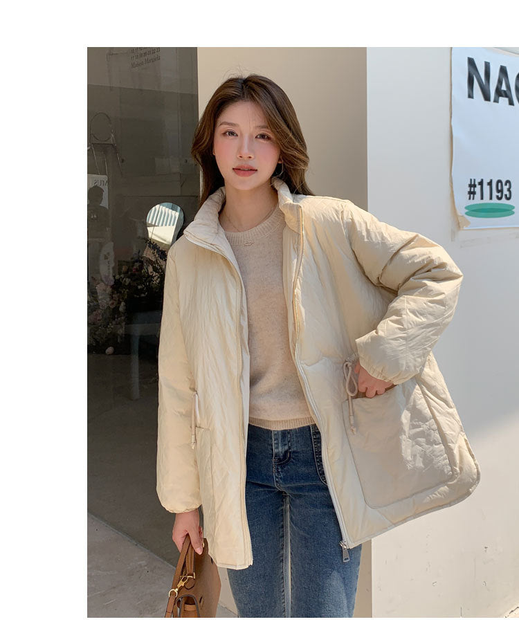 Plus Size Korean Quilted Down Jacket