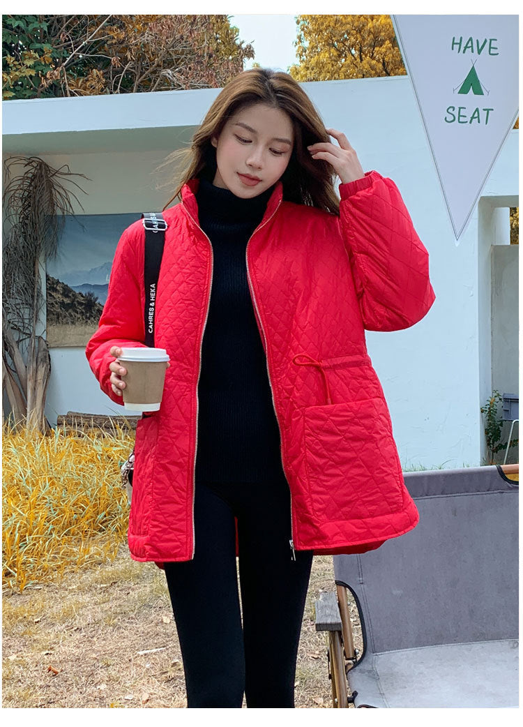 Plus Size Korean Quilted Down Jacket