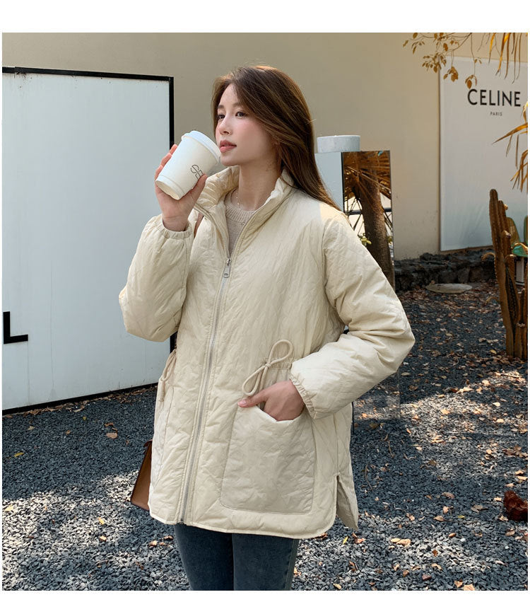 Plus Size Korean Quilted Down Jacket