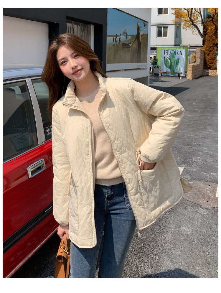 Plus Size Korean Quilted Down Jacket