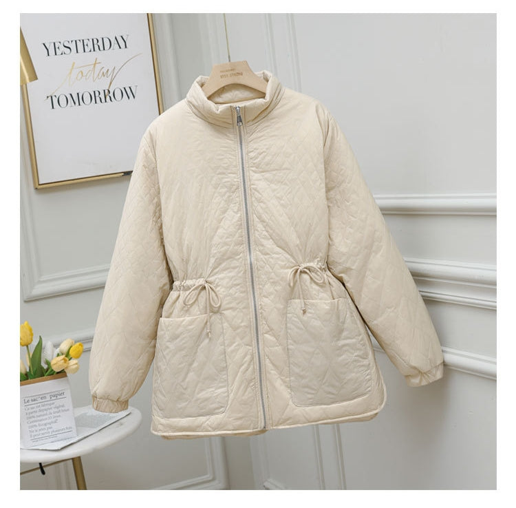 Plus Size Korean Quilted Down Jacket