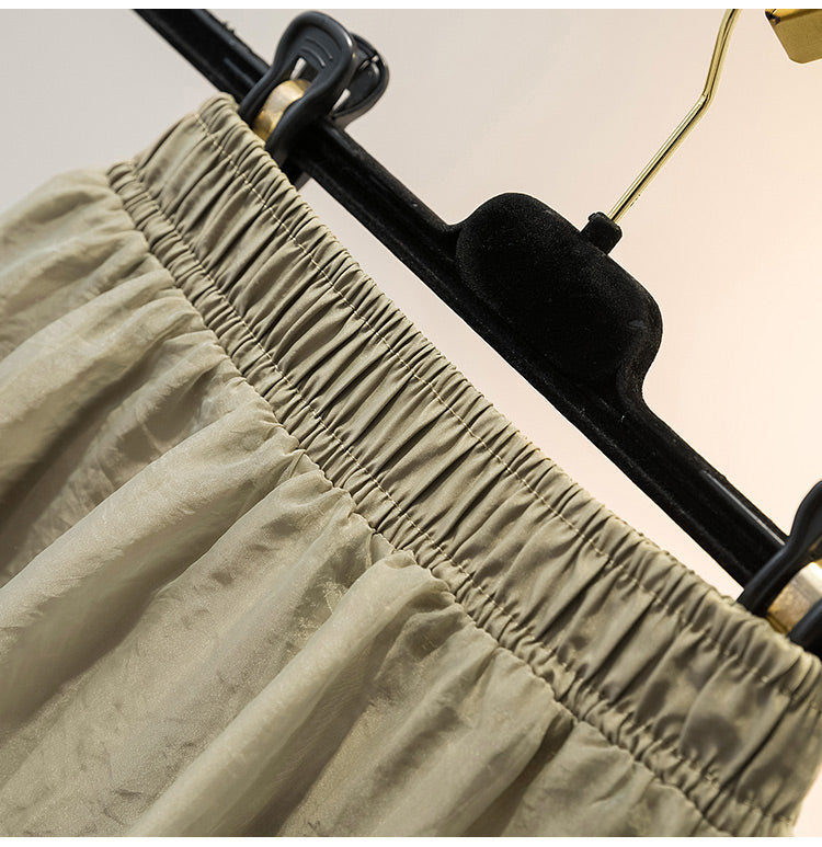 Plus Size Crepe Skirt