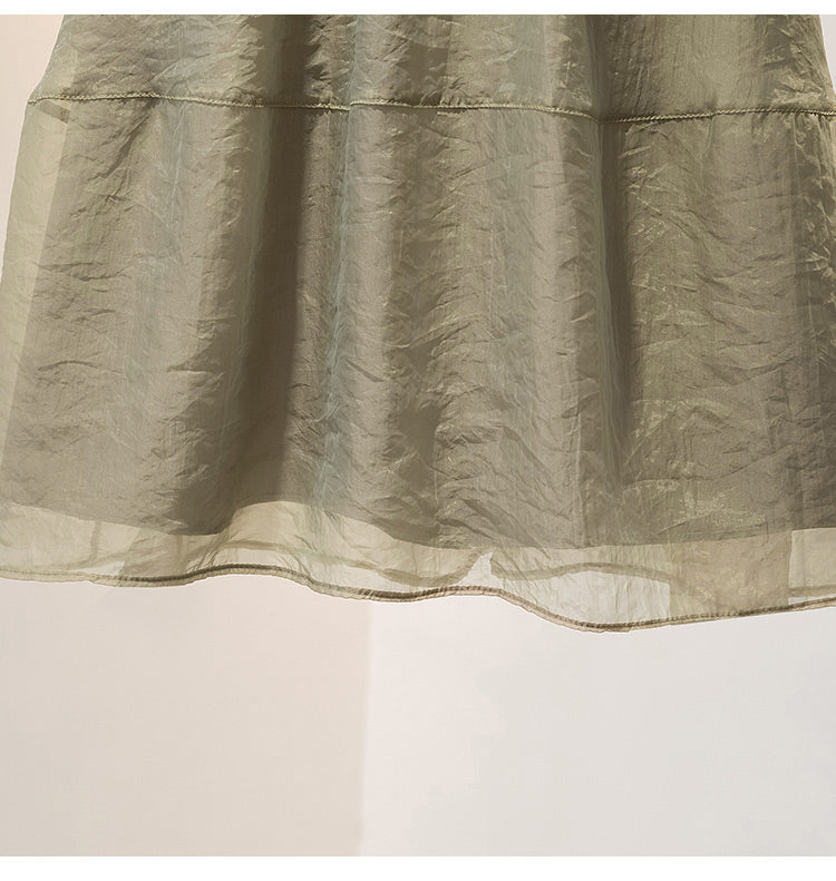 Plus Size Crepe Skirt