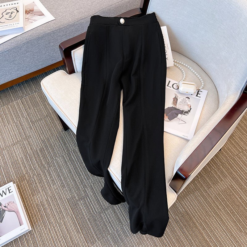 Plus Size Korean Wide Leg Trousers