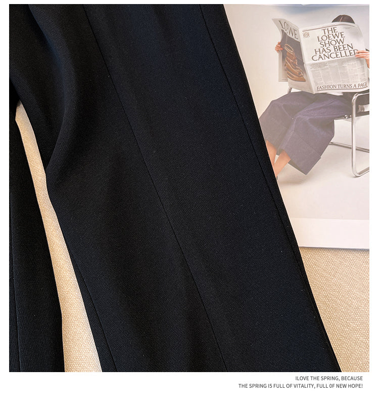 Plus Size Korean Wide Leg Trousers