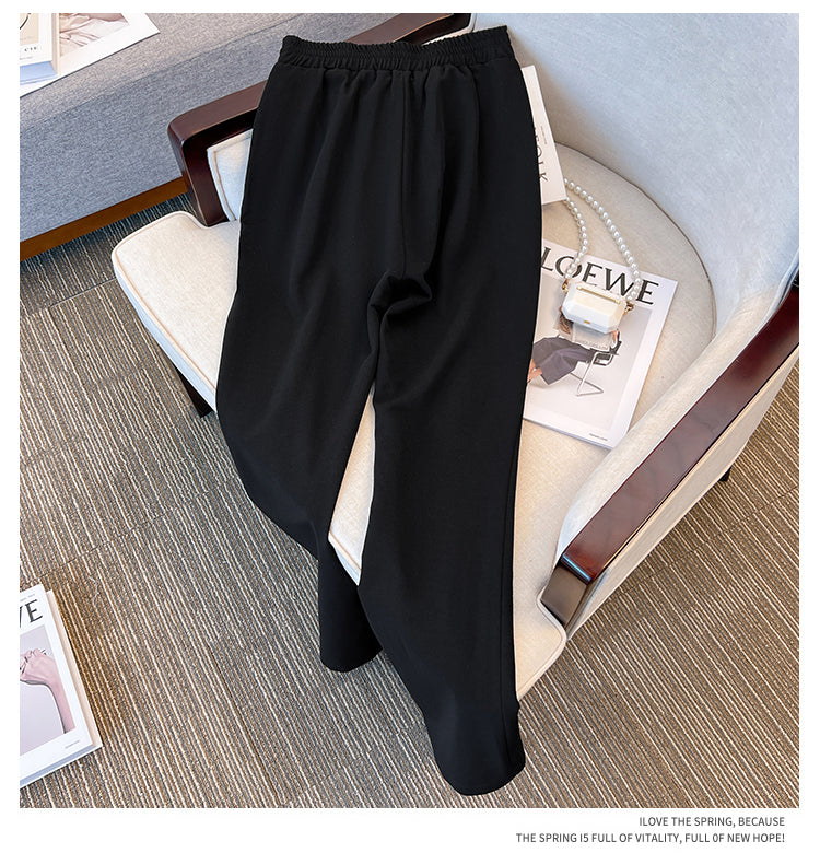 Plus Size Korean Wide Leg Trousers