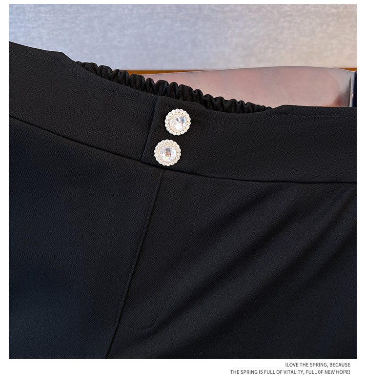 Plus Size Korean Bell Bottom Trousers