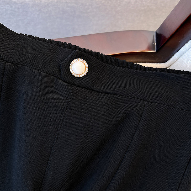 Plus Size Korean Wide Leg Trousers