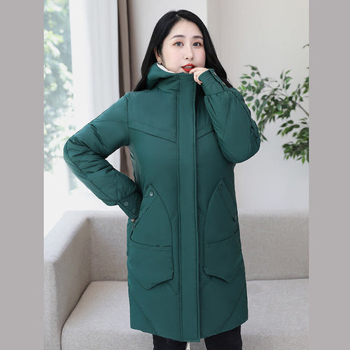 (3XL-13XL) Plus Size Long Winter Down Jacket