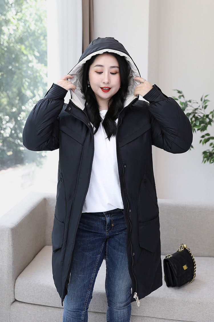 (3XL-13XL) Plus Size Long Winter Down Jacket