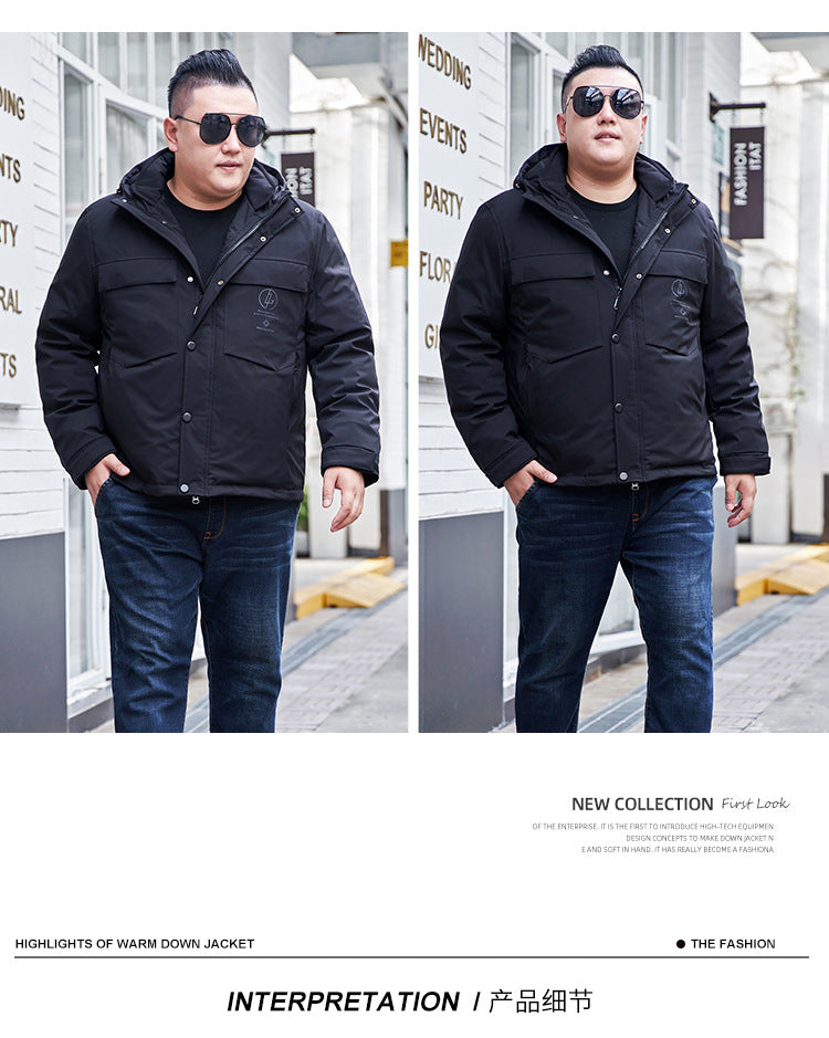 Plus Size Men’s Down Winter Jacket