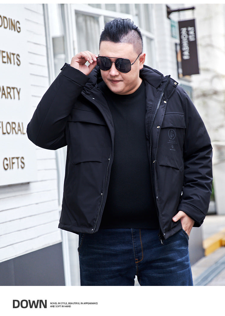 Plus Size Men’s Down Winter Jacket