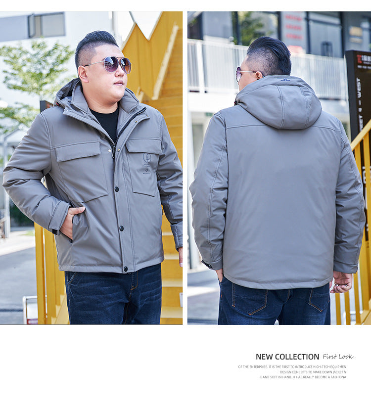 Plus Size Men’s Down Winter Jacket