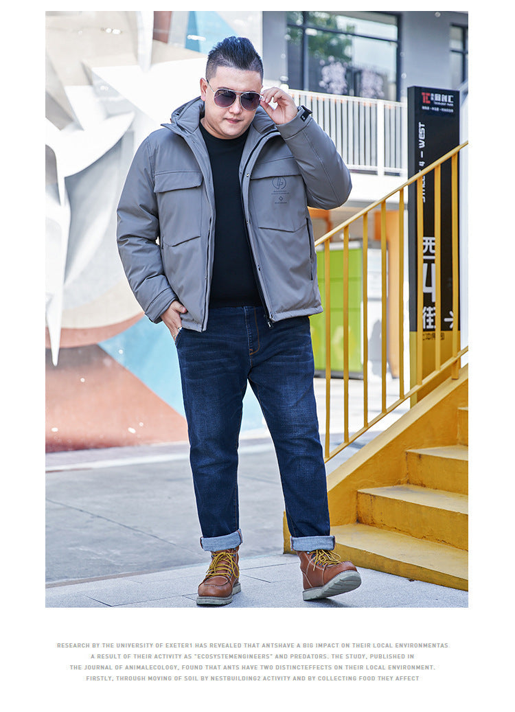Plus Size Men’s Down Winter Jacket