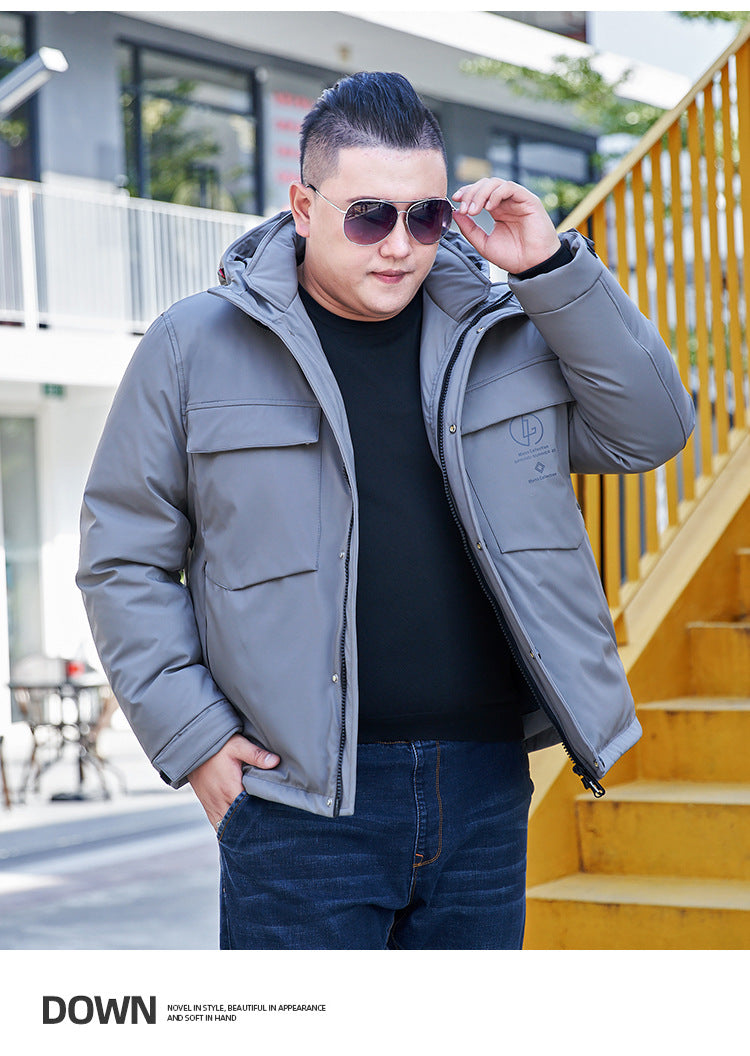 Plus Size Men’s Down Winter Jacket