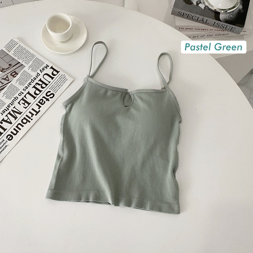 Plus Size Notch Neck Bralette Crop Top