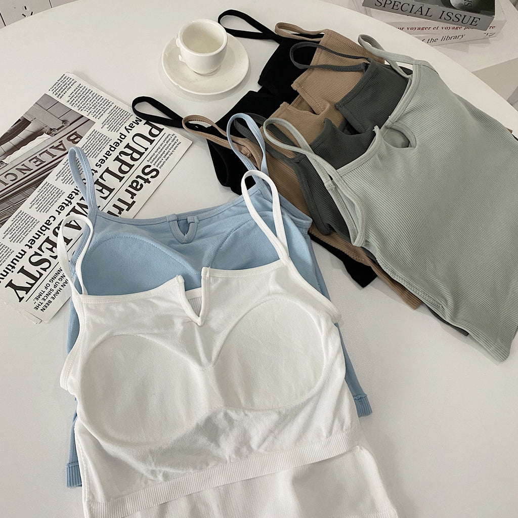 Plus Size Notch Neck Bralette Crop Top