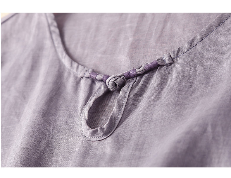 Plus Size Oriental Embroidery Blouse