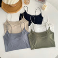 Plus Size Padded U Neck Crop Top