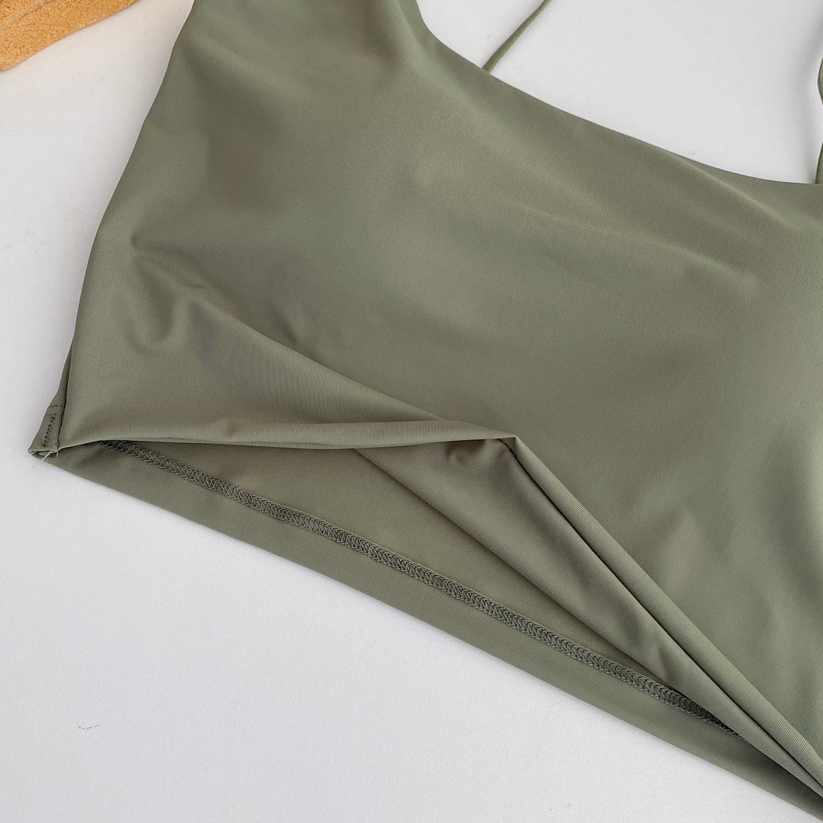 Plus Size Padded U Neck Crop Top