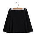 Clara Plus Size Pleat Mini Skirt