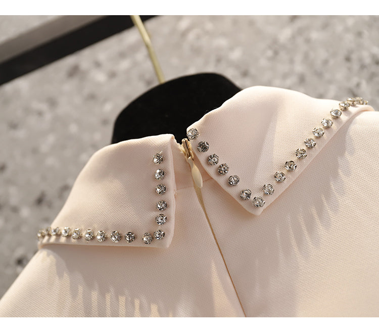 Plus Size Korean Pleat Shirt Dress
