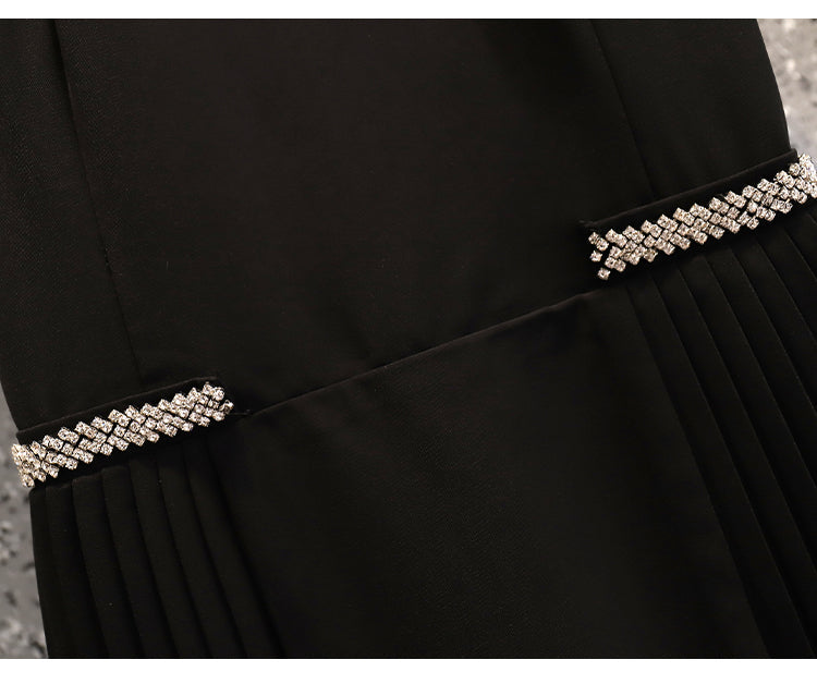 Plus Size Korean Pleat Shirt Dress