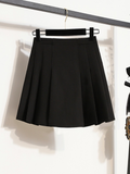 Plus Size Pleats Korean Skirt