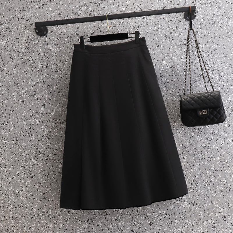 Plus Size Pleat Skirt