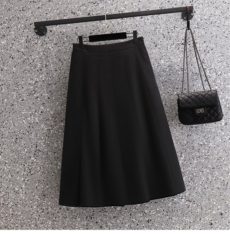 Plus Size Pleat Skirt