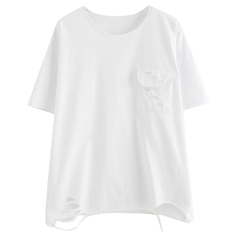 Plus Size Ripped T Shirt