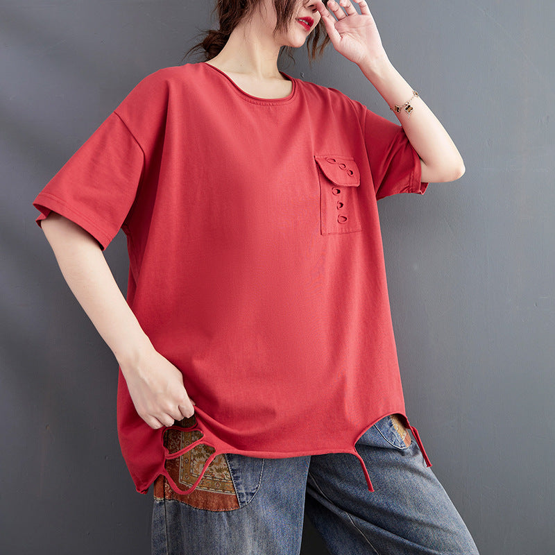 Plus Size Ripped T Shirt