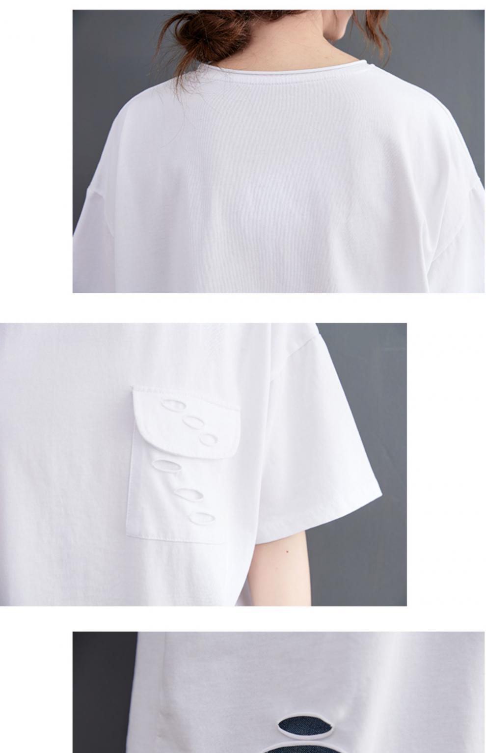 Plus Size Ripped T Shirt