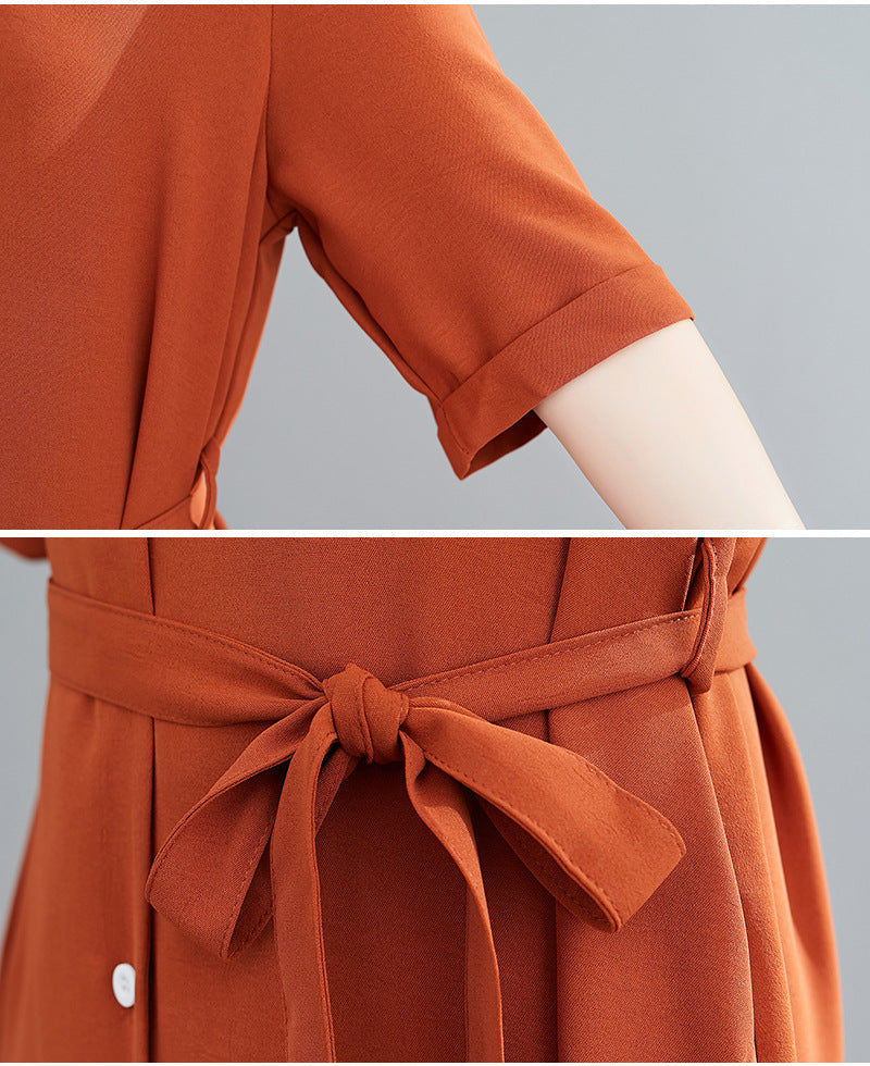 Plus Size Button Shirt Dress