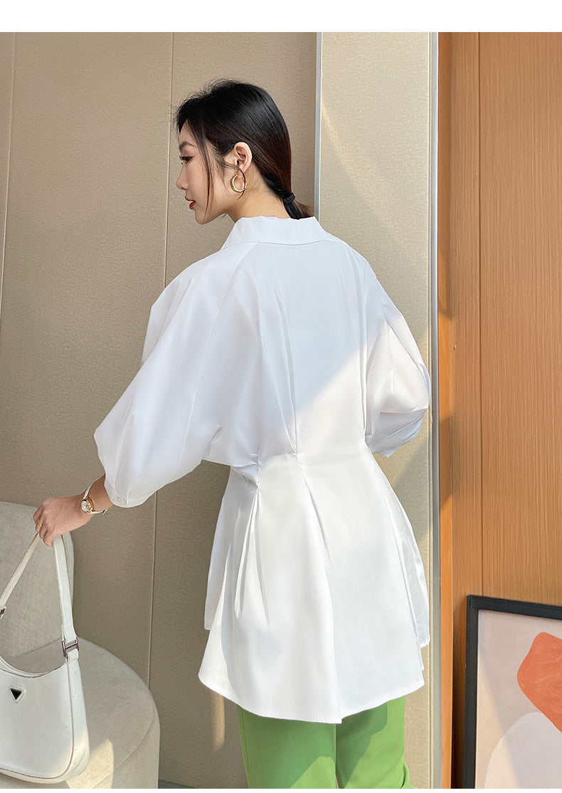 Plus Size Korean Batwing Tunic Blouse