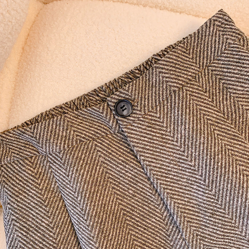 Plus Size Tweed Highwaist Shorts