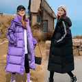 Plus Size Sporty Long Down Jacket