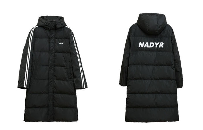 Plus Size Sporty Long Down Jacket