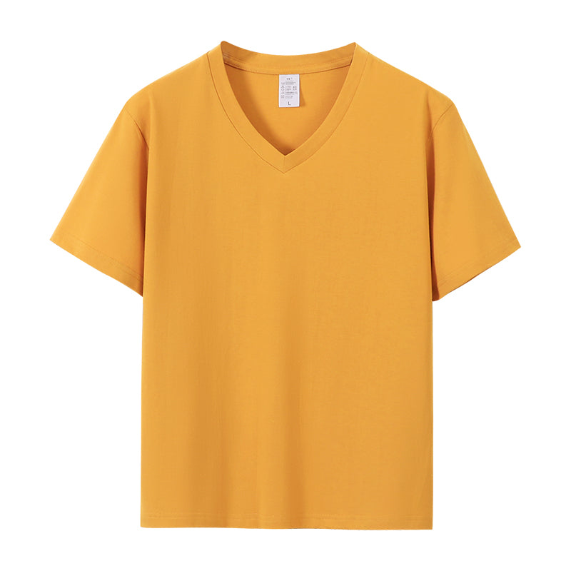 Plus Size Cotton Basic V Neck Tee